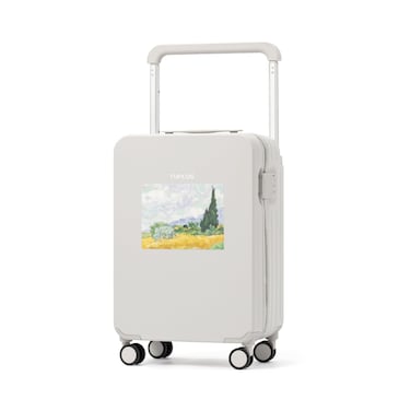 TUPLUS Suitcase Lightweight Luggage Hard Shell Suitcase with 4 Spinner Wheels Hold Check in Travel Case, World Masterpiece Series