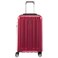 DELSEY PARIS Titanium Hardside Expandable Luggage with Spinner Wheels, Black Cherry Red, Carry-On 21 Inch