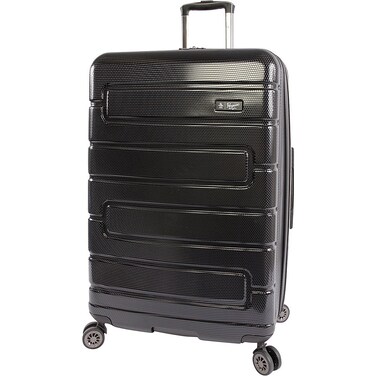 ORIGINAL PENGUIN Luggage Crimson 29" Hardside Check in Spinner, Black, One Size