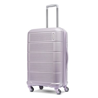 American Tourister Stratum 2.0 Expandable Hardside Luggage with Spinner Wheels, 24" SPINNER, Purple Haze