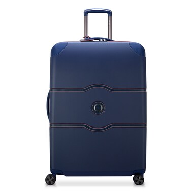 DELSEY PARIS Chatelet Air 2.0 Hardside Luggage with Spinner Wheels, Navy, Checked-Large 28 Inch