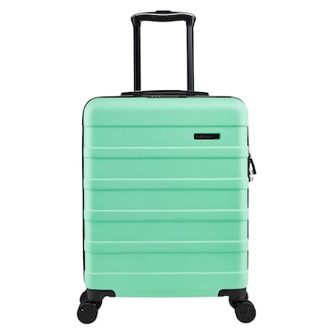 Cabin Max Anode 44L 55x40x20cm (22x16x8inch) Carry On Hand Luggage Suitcase - Lightweight, Hard Shell, 4 Wheels, 3 Digit Combination Lock (Mint Green)