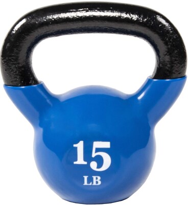 Signature Fitness Sporzon! All-Purpose Color Vinyl Coated Kettlebell, Multi