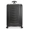 Traveler's Choice Silverwood Polycarbonate Hardside Expandable Spinner Luggage, Brushed Metal, Checked-Large 30-Inch