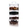 Cicano Glass Storage Jars with Lid,Multi-Tier Stackable Containers Kitchen Food Canisters Sweets Canning Glass Jar 4-Tier