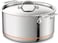 All-Clad Copper Core 5-Ply Stainless Steel Stockpot 8 Quart Induction Oven Broiler Safe 600F Pots and Pans, Cookware Silver