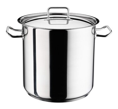 Hascevher Industry Leading Commercial-Grade 18/10 Stainless Steel Induction Stock Pot with Cover 28 Quart