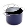 Blue Diamond 8 QT Stockpot with Lid, Diamond Infused PFAS-Free Ceramic Nonstick, Durable Metal Utensil Safe &amp; Scratch Resistant, Even Heating, Dishwasher Safe, Glass Lids, Oven Safe, Blue