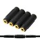 3.5mm Stereo Jack to 3.5mm Female to Female Audio Adapter Coupler Gold Plated for Stereo Cable, Speakers and Headphones&iuml;&frac14;&circ;4 Pack&iuml;&frac14;&permil;