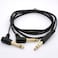 BSHTU 1/4" 6.35mm Speaker Y Splitter Cable Cord - 6.35mm Stereo Plug Male to 90 Degree Right Angle Dual 6.35mm Jack Male Mono TRS Audio Adapter Guitar Amp (1.8 Meter)