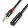JOLGOO Mini XLR Male to 3.5mm Stereo Audio Plug Cable, 3-pin Mini XLR Male to 1/8" TRS Plug Cable, for BMPCC 4K Camera Video Assist 4K Sharp 8K, 3.3 Feet