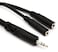 Hosa YMM-232 3.5 mm TRS to Dual 3.5 mm TRSF Y Cable