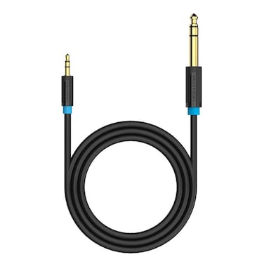 VENTION 3.5mm 1/8" to 6.35mm 1/4" Stereo Jack Cable, 3.5mm Male to 1/4" Male TRS Stereo Audio Cable for Smartphone, PC, Headphones, iPod, Guitar, Laptop Amplifier Home Audio (1.5m)