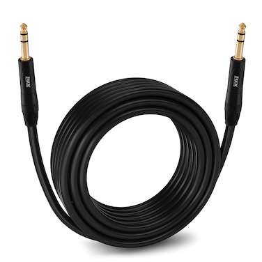 LyxPro &Acirc;&frac14;" TRS to &Acirc;&frac14; TRS Balanced Audio Cable, Superior Signal Transfer, Crystal Clear High Frequency, Noiseless, Durable &amp; Flexible Patch Cable, Professional Grade Heavy Duty, 50 feet Male to Male