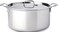 All-Clad D3 3-Ply Stainless Steel Stockpot with Lid 8 Quart, Induction, Oven Broiler Safe 600F, Silver