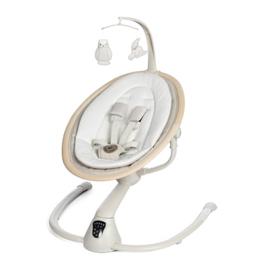 Maxi-Cosi Cassia Baby Swings for Infants: Smart Portable Baby Swing with Music, Lightweight &amp; Foldable Baby Swing, 360 Rotation Infant Swing, Classic Oat