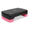 Height-Adjustable 4"-6" Step Aerobics Platform Fitness Equipment Stepper Trainer Exercise Step Platform with 2 Riser