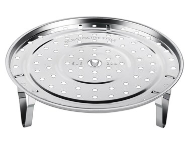 Steamer Rack Premium 304 Stainless Steel Steaming Rack Steam Tray with Removable Legs for Steamer Cookware Instant Pressure Cooker Multi-functional Steamer Basket (8.7 Inch)