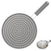 11 inch Splash Guard for Frying Pan - Silicone Grease Splatter Screen for Frying Pan Stove Top, Heat Resistant Multi-Use Frying Pan Splash Guard to Stop Hot Oil Splatter (Grey)