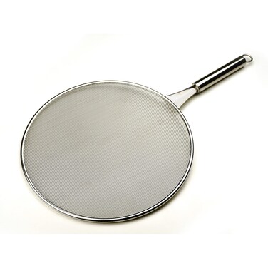 RSVP International Endurance Kitchen Collection Splatter Screen, Dishwasher Safe, 15" Diameter, Stainless Steel