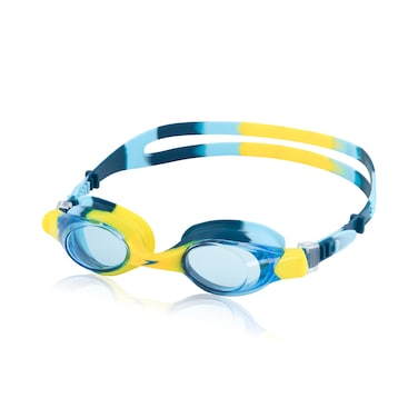 Speedo Unisex-Child Swim Goggles Skoogle Ages 3-8, Enamel Blue/Yellow Tie Dye, One Size