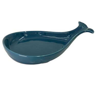 Ceramic Coastal Spoon Rest for Kitchen, Whale