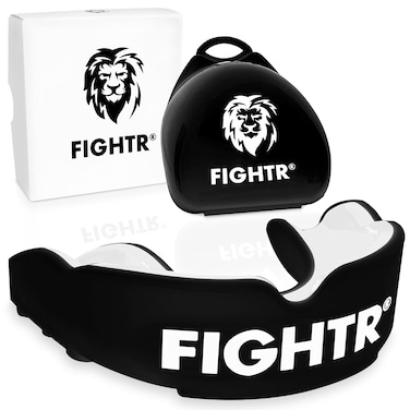 FIGHTR&Acirc;&reg; Premium Mouth Guard - for Excellent Breathing &amp; Easy to fit   Sports Mouth Guard for Boxing, MMA, Football, Lacrosse, Hockey and Other Sports   incl. hygienic Box