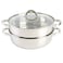 Oster Sangerfield Stainless Steel Cookware 11-Inch Everyday Pan w/Steamer and Lid