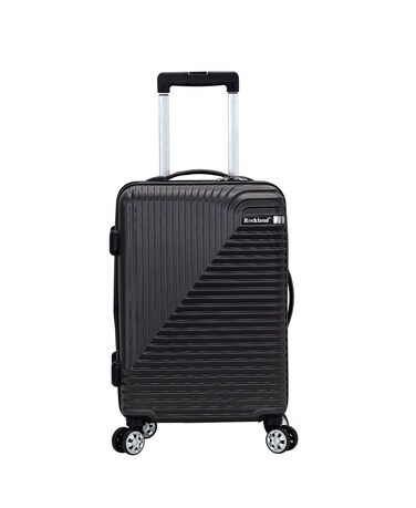 Rockland Star Trail Hardside Spinner Wheel Luggage, Grey, Carry-On 20-Inch