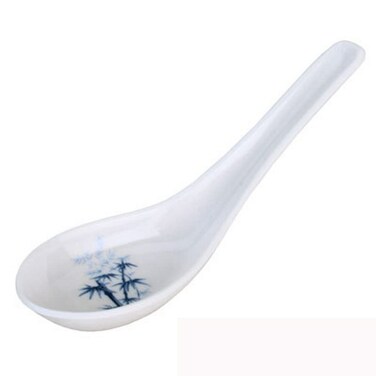 JapanBargain 2323, Soup Spoons Chinese Wonton Soup Spoons Japanese Miso Soup Spoons Rice Spoons Pho Spoons Soba Spoons 5.5 inch, White Bamboo, Pack of 24