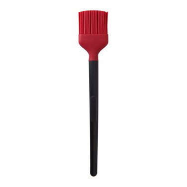 Farberware Professional Heat Resistant Silicone Basting Brush, Red/Black