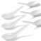 Soup Spoons Set of 6, Asian Ceramic Soup Spoons 5.3" Ramen Spoons Proper for Corelle Pho Miso Wonton Ramen Dumpling Macaron Dishwasher &amp; Oven Safe