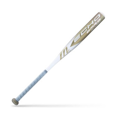 MARUCCI Echo DMND Alloy Fastpitch BAT, 2 1/4" Barrel, 31" / 19 oz.,WHITE/GOLD