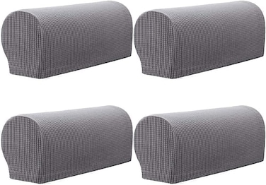 BADASS SHARKS 4Pcs Sofa Armrest Covers Elastic Armchair Arm Covers Soft Polyester Arm Caps Anti-Slip Furniture Protective Covers for Chairs Couch Chair Recliner