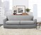 SureFit Home Decor FIT Ultimate Heavyweight Stretch Leather Individual 2 Cushion Sofa Slipcover - Pebbled Pebbled Gray