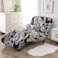 TDHLW Printed Armless Chaise Lounge Indoor Slipcover Stretch Chair Covers for Living Room Bedroom Stretch Armless Lounge Chaise Slipcover, One Size,a,2pc