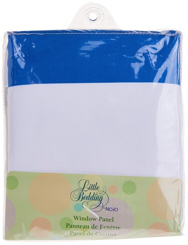 Little Bedding by NoJo Stripe Window Panel - Blue