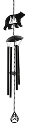 Distinctive Designs Black Bear &amp; Pine Trees Metal Wind Chime, 27&acirc;&euro;H x 3&acirc;&euro;W