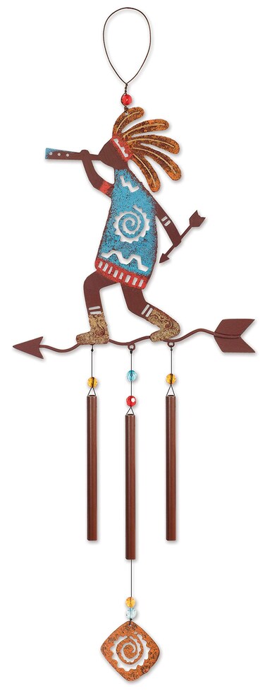 Sunset Vista Designs Kokopelli Arrow Wind Chime, 22