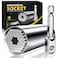 BOGRAND Valentines Day Gifts for Him Men, Universal Socket Tools, Father's Day Birthday Gifts for Men Husband Dad Handyman Boyfriend, Cool Gadgets Wrench Set with Power Drill Adapter-Silver
