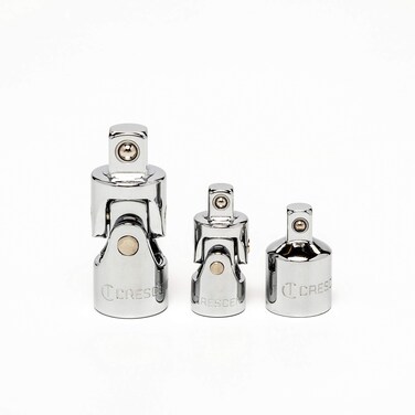 Crescent 3 Piece 1/4" &amp; 3/8" Drive Universal Joint and Adapter Set - CDTA14C