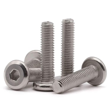 RoyceMart 1/4-20 x 3/4" (30 PCS) Flat Head Socket Cap Screw, 304 Stainless Steel 18-8 Binding Screws, Full Thread, Connection Bolts, Furniture Bolts