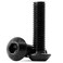 M8 x 18mm Button Head Socket Cap Screws, 10.9 Grade Alloy Steel, Allen Socket Drive, Black Oxide Finish, Full Thread, 20 PCS