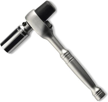 Neiko 03029A 1/2" Scaffold Ratchet Wrench   9.5&acirc;&euro; Length   36 Tooth Hammer Tip Head   Includes 7/8&acirc;&euro; 6 Point Deep Socket   Cr-V Steel &acirc;&euro;&brvbar;