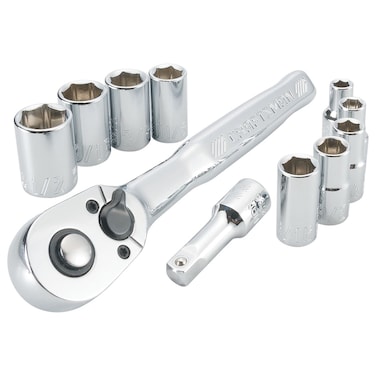 CRAFTSMAN Mechanics Tool Set, Socket Wrench Set, SAE, 1/4 Inch Drive (CMMT34860)