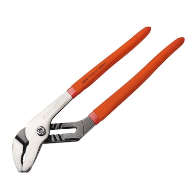 KSEIBI 141425 Water Pump Pliers 12 Inch Angle Nose Slip Joint Pipe Wrench With PVC Non-Slip Handle