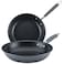 Anolon Advanced Home Hard-Anodized Nonstick Skillets (2 Piece Set- 10.25-Inch &amp; 12.75-Inch, Moonstone)