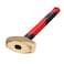 URREA Sledge Hammer - 54-Ounce Brass Head Drilling Hammer with Forged Striking Head &amp; Cushioned Fiberglass Handle - 1432FV