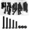 M8 x 30mm 35mm 40mm 45mm 50mm Button Head Socket Cap Screws Bolts, 10.9 Grade Alloy Steel, Metric Allen Hex Drive, Black Oxide Finish, Fully Threaded, Assortment Kit 25PCS