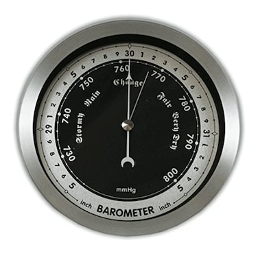 Ambient Weather WS-152B 6" Contemporary Barometer